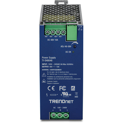 パワーサプライ産業用480W/48～56V/10A TI-S48048 | DIA-EC