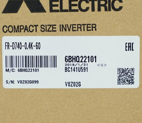 インバータ <b>FR-D740-0.4K-60</b>