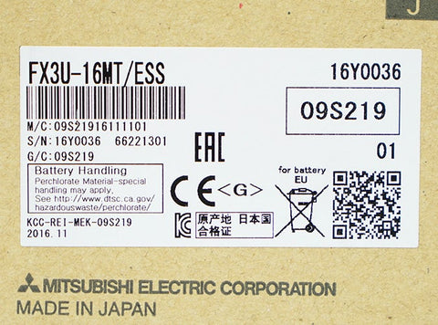 シーケンサ <b>FX3U-16MT/ESS</b>