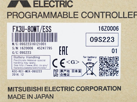 シーケンサ <b>FX3U-80MT/ESS</b>