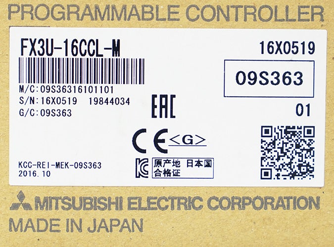 訳あり品】三菱電機製シーケンサ FX3U-16CCL-M | DIA-EC