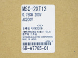 電磁開閉器 <b>MSO-2XT12 0.75KW 200V AC200V</b>