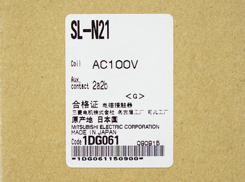 電磁接触器 <b>SL-N21 AC100V 2a2b</b>