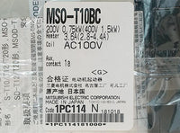 電磁開閉器 <b>MSO-T10BC 0.75KW 200V AC100V</b>