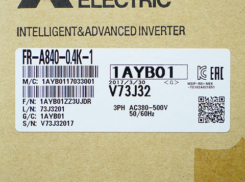 インバータ <b>FR-A840-0.4K-1</b>