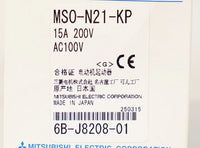 電磁開閉器(MS) <b>MSO-N21KP 15A 200V AC100V</b>