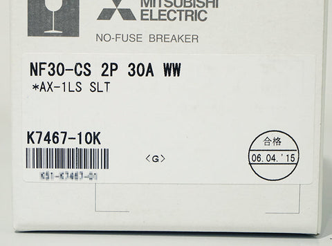 配線用遮断器(NF) <b>NF30-CS 2P 30A WW AX-SLT付</b>