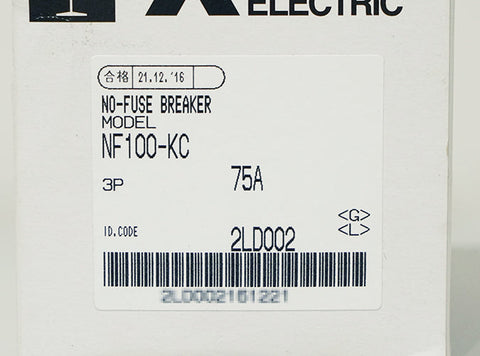 配線用遮断器(NF) <b>NF100-KC 3P 75A W</b>