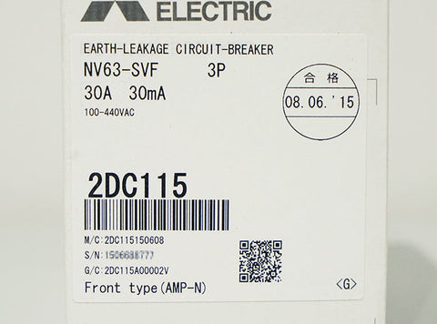 漏電遮断器(NV) <b>NV63-SVF 3P 30A 100-440V 30MA</b>