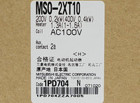 電磁開閉器 <b>MSO-2XT10 0.2KW 200V AC100V</b>