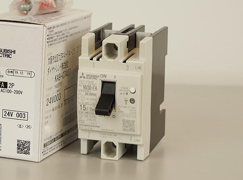 漏電遮断器(NV) <b>NV30-FA 2P 15A 100-200V 15MA</b>