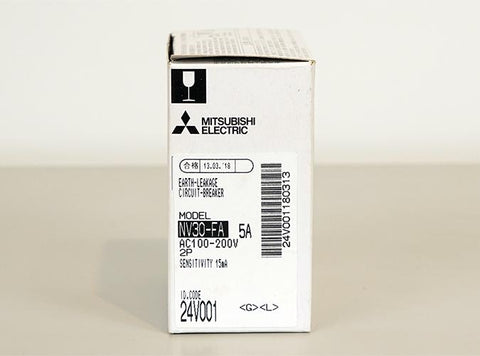 漏電遮断器(NV) <b>NV30-FA 2P 5A 100-200V 15MA</b>