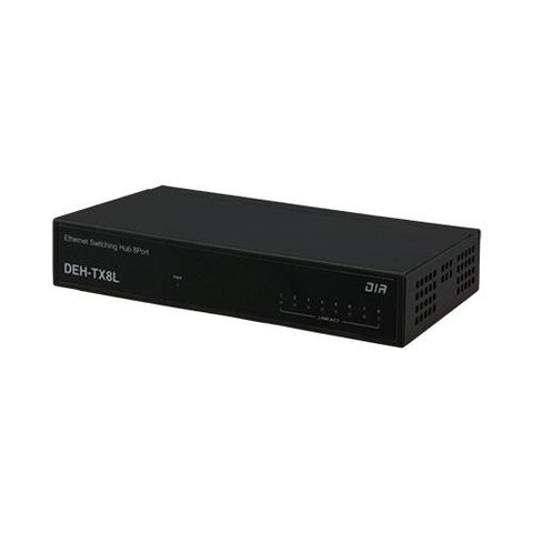 産業用/一般用スイッチングハブ<br>100BASE-TX 8ポート<br>置き型<br><b>DEH-TX8L</b><br>【在庫限り】