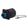 光ファイバケーブル防塵防水パネル取付<br>レセプタクル（WZLC⇔2連LCコネクタ）<br><b>DFC-WZLC-RCP</b>