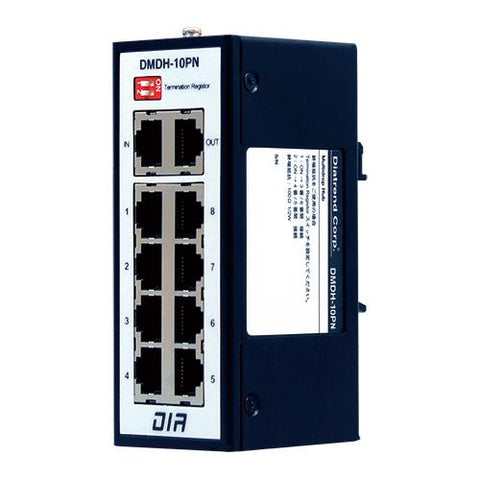 三菱インバータ用RS-485分配器<br>(2番8番未接続)10ポート<br><b>DMDH-10PN</b>