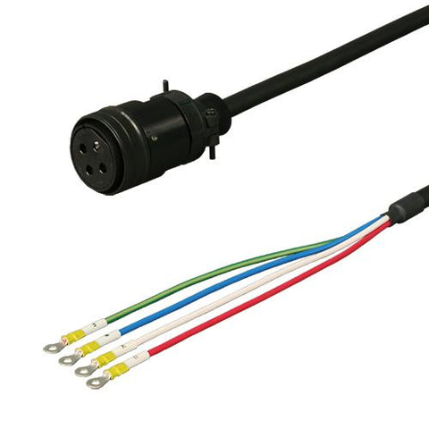 三菱電機対応MR-J4,J3,J2Sシリーズ電源ケーブル<br><b>DSVPWS3-55M-***-E</b>