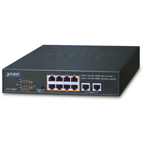 PoE+ギガビットイーサネットスイッチングハブ<br><b>GSD-1008HP</b>