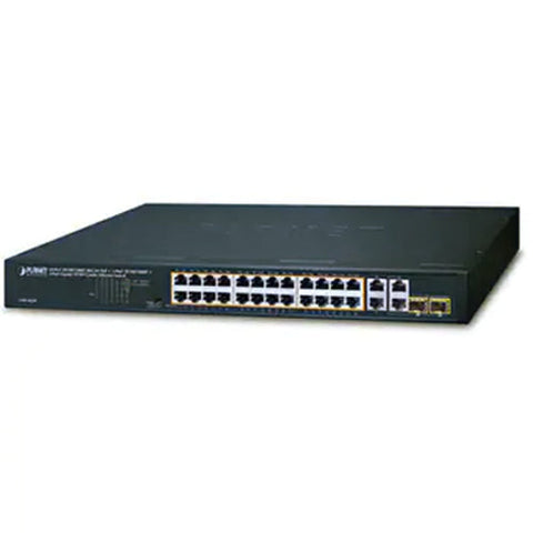 PoE+ギガビットイーサネットスイッチングハブ SFPポート付<br><b>GSW-2824P</b>