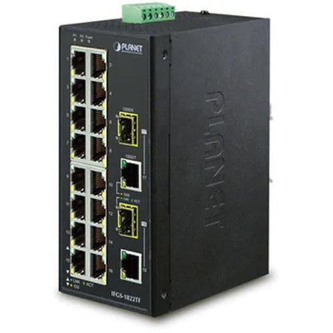 産業用ギガビットイーサネットスイッチングハブ SFPポート付<br><b>IGS-1820TF</b>