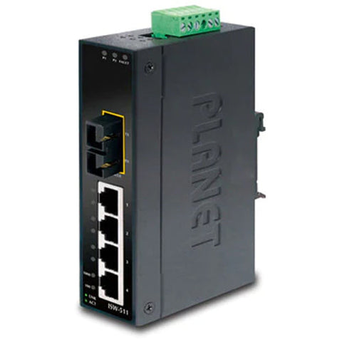 産業用ファストイーサネットスイッチングハブ マルチモード光ポート付<br><b>ISW-511</b>
